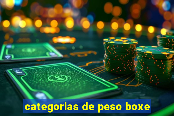 categorias de peso boxe